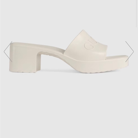 Gucci rubber block heel White rubber (item still available) - Picture 4 of 11
